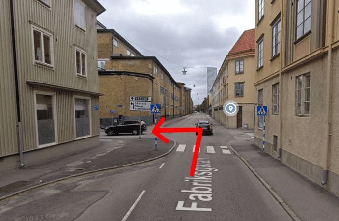 Sväng vänster till Gudmundsgatan